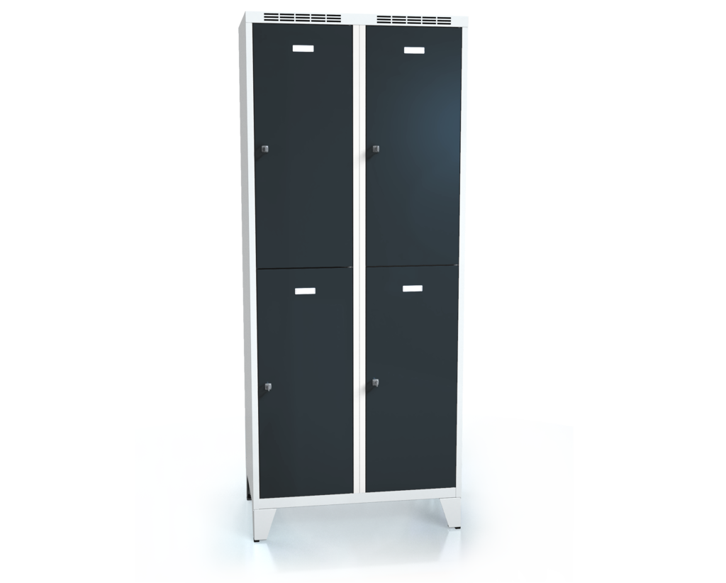  Divided cloakroom locker ALDUR 1 with feet 1920 x 800 x 500